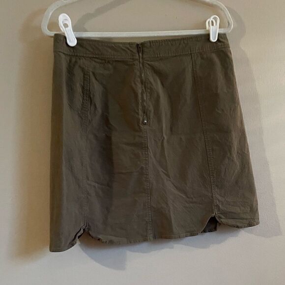 Mo:Vint womens olive green skirt Sz L - Picture 4 of 6
